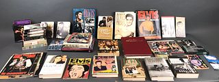 A Group of Elvis Books, Magazines, CDs, VHS, etc