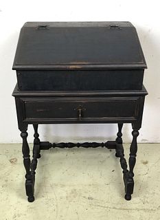William & Mary Style Blue Painted Desk