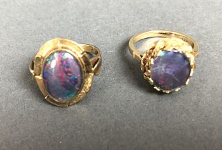 2 Opal Rings