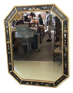 Gilt Wood & Chinoiserie Framed Mirror