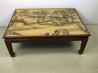 Asian Style Paint Decorated Low Table