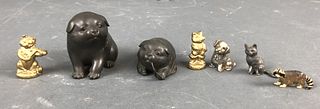 A Group of 7 Metal Animals