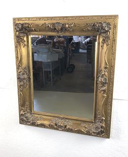 A Gilt Wood & Gesso Mirror