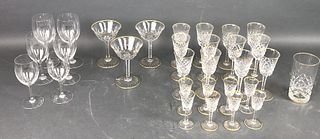 A Group of Baccarat Glasses
