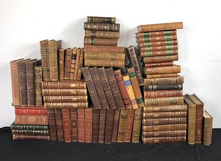 A Group of Scandinavian Leather Books and Others