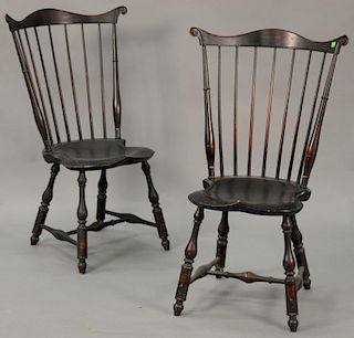 Pair of DR Dimes custom Windsor side chairs.