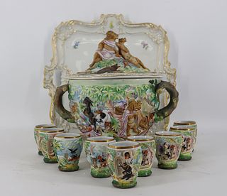 Meissen Porcelain Tray Together with