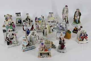 A Large Group of Victorian Porcelain Fairings