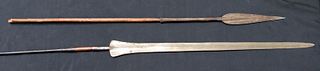 (2) Antique African Tribal Spears.