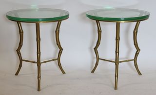 Vintage Pair of Fine Quality Bronze Side Tables.
