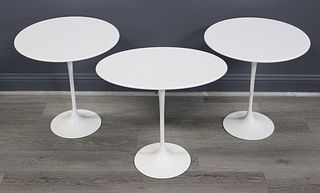 3 Vintage Knoll Saarinen Tulip  Side Tables.