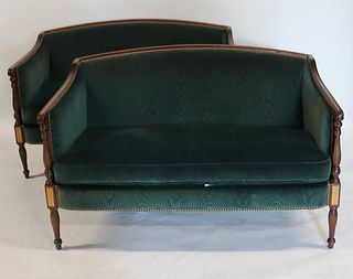A Vintage Pair of Fine Quality Upholstered