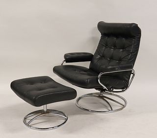 Vintage Ekornes Stressless Chair & Ottoman.