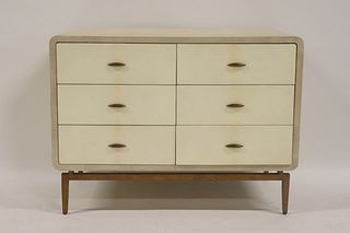 Vintage Chagrin Chest with Lacquered Drawers.