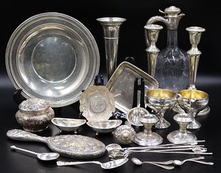 STERLING. Assorted Grouping of Sterling Hollowware