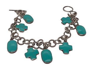 Sterling Silver and turquoise bracelet