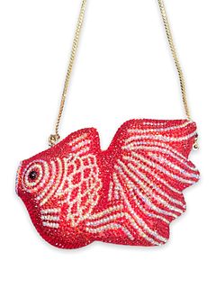 Petite Goldfish Lux Hollow Crystal Evening Clutch