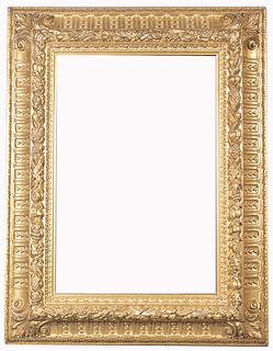Monumental 19th C. Italian Gold Leaf Frame