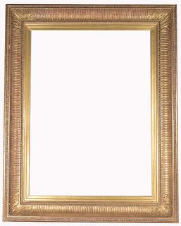 19th C. French School Fluted Cove Frame