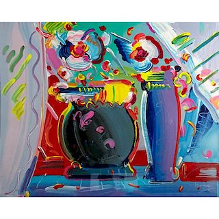 Peter Max, American/German (b. 1937) Color lithograph "Still Life"