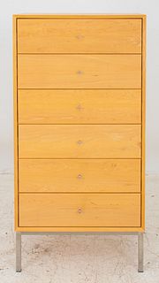 Mid-Century Modern Style Six-Drawer Tall Chest