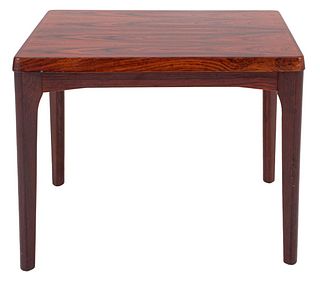 Danish Modern Stained Walnut Side Table