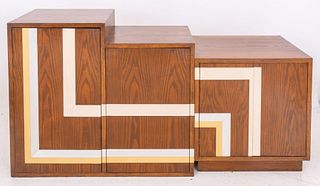 Art Deco Streamline Style Inlay Cabinets 2