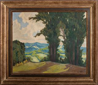 Carl Blum "Landscape" Oil on Canvas