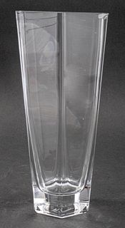 Tiffany & Co. Frank Lloyd Wright Hex Glass Vase