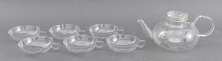 Wagenfeld Clear Ovenware Glass Tea Service