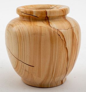 Striated Brown Jasper Vase