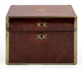 Victorian Mahogany Casket Box, Circa 19th Century
