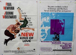 Lot of six movie posters to include Who's Afraid of Virginia Wolf, Suddenly Last Summer (79" x 41"), two A New Kind of Love (41" x 2...
