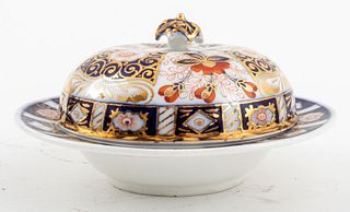 Continental Old Imari Covered Butter Dish