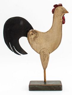 Luigi Rossi Folk Art Rooster Sculpture