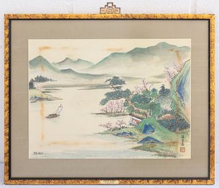 M. E. Wien "Spring on the Banks of The Yangtse" WC