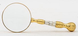 Magnifying Glass with Shell Inlay