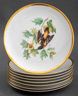 Hutschenreuther Pasco "Audubon" Dessert Plates, 8