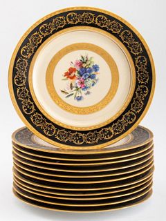Heinrich & Co, Bavarian Porcelain Dinner Plates 12