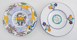 Hungarian Decorative Hand Painted Ceramic Plate, 2