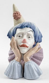 Lladro "Clown's Head" Porcelain Figurine