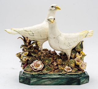 Freeman Leidy Porcelain "Two Doves" Figure