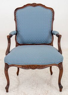 Louis XV Style Upholstered Arm Chair
