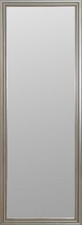 Contemporary Silvered Wood-Framed Mirror