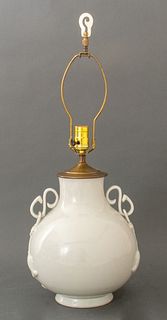 Chinese Gu Style Vessel Mounted as a Lamp, 20th c