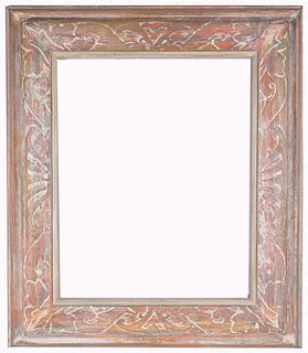 American, Mid Century Carved Wood Frame