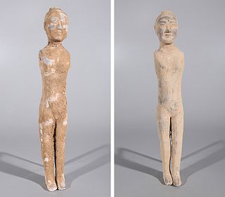 Pair of Chinese Early Style Ceramic Figures