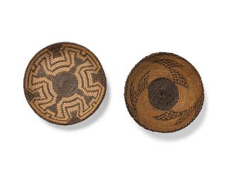 Two miniature Pima baskets