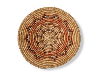 A polychrome Navajo wedding basket