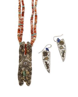 A mixed set of Southwest style jewelry
